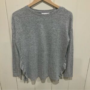 LC Lauren Conrad Heather Gray Long Sleeve Sweater, Size Medium